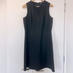 Theory Wool Sleeveless Dress 10 Black